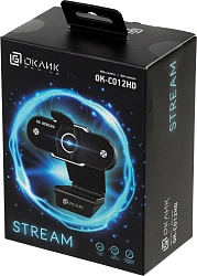 Камера Web Оклик OK-C012HD черный 1Mpix (1280x720) USB2.0 с микрофоном