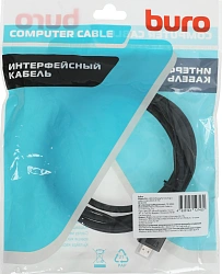 Кабель аудио-видео Buro HDMI (m)/DisplayPort (m) 2м. позолоч.конт. черный (HDMI-DP-2M)