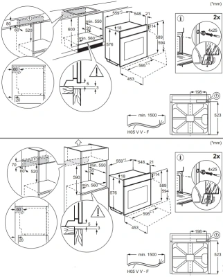 Духовой шкаф Электрический Electrolux EOD6F77WV белый