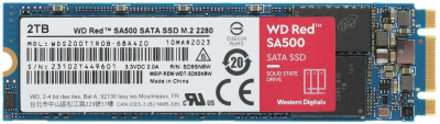 Накопитель SSD WD SATA-III 2TB WDS200T1R0B Red SA500 M.2 2280
