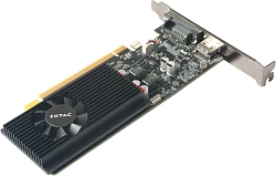 Видеокарта Zotac PCI-E 3.0 1030 2GB LP GDDR5 NVIDIA GeForce GT 1030 2Gb 64bit GDDR5 1227/6000 DVIx1 HDMIx1 HDCP Ret low profile