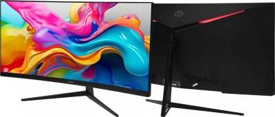 Монитор Digma 29.5" Overdrive 30A510F черный VA LED 1ms 21:9 HDMI матовая 300cd 178гр/178гр 2560x1080 200Hz DP 2K USB 4.3кг