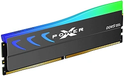 Память DDR5 16GB 6400MHz Silicon Power SP016GXLWU64AFSK Xpower Storm RGB RTL Gaming PC5-51200 CL32 DIMM 288-pin 1.4В kit single rank с радиатором Ret