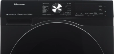 Стиральная машина Hisense WD5S1045BB пан.англ. класс: A загр.фронтальная макс.:10.5кг (с сушкой) черный инвертер