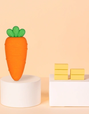 Ластик Deli VP414ban VP414YELLOW банан 54x23x16мм желтый блистер с европодвесом