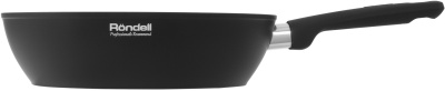 Сковорода Rondell Frank RDA-1374 круглая 28см покрытие: Xylan Plus ручка несъемная (с крышкой) черный