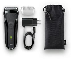 Бритва сетчатая Braun S3301 реж.эл.:3 питан.:аккум. черный