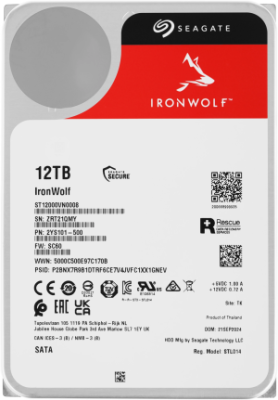 Жесткий диск Seagate SATA-III 12Tb ST12000VN0008 NAS Ironwolf (7200rpm) 256Mb 3.5"