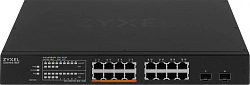 Коммутатор Zyxel XMG1915-18EP-EU0101F (L2+) 16x2.5Гбит/с 2SFP+ 8PoE++ 180W управляемый