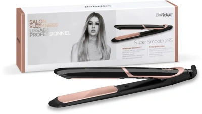 Выпрямитель Babyliss ST391E черный макс.темп.:235С покрытие:керамико-турмалиновое