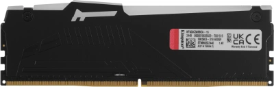 Память DDR5 16GB 6000MHz Kingston KF560C30BBEA-16 Fury Beast Black Expo RGB RTL Gaming PC5-48000 CL30 DIMM 288-pin 1.4В kit single rank с радиатором Ret