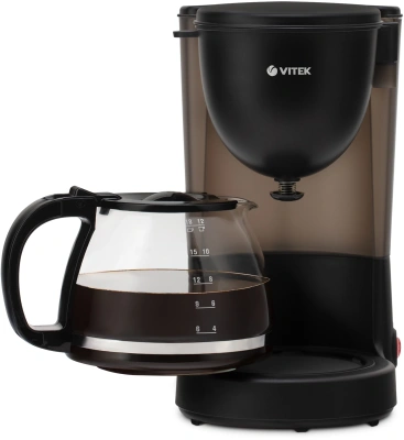 Кофеварка капельная Vitek VT-1500 600Вт коричневый