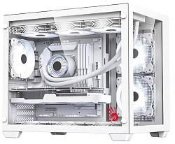 Корпус Bloody BD-CC108 белый без БП mATX 9x120mm 2xUSB3.0 audio bott PSU