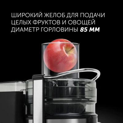 Соковыжималка комбинированная Polaris PEA 1535AL 1500Вт рез.сок.:1100мл. нержавеющая сталь/черный