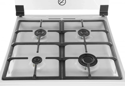 Плита Комбинированная Gorenje GK6A20WF белый (стеклянная крышка) реш.чугун