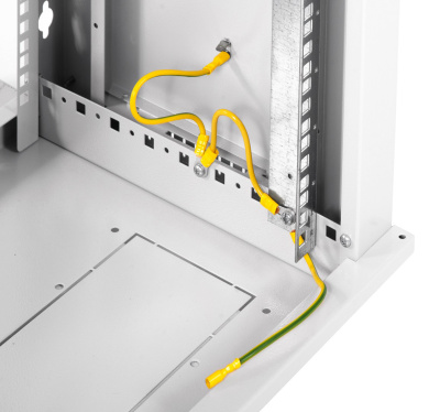 Шкаф коммутационный ЦМО ШРН-Эконом (ШРН-Э-6.350.1) настенный 6U 600x350мм пер.дв.металл 85кг серый 300мм 11кг 180град. 345мм
