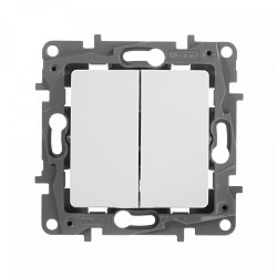 Выключатель Legrand Etika скрыт. 2кл. IP20 белый (672202)