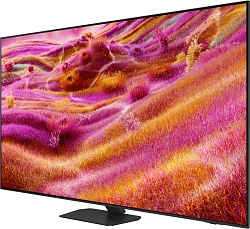 Телевизор QLED Samsung 75" QE75QN90FAUXRU Series 9 нержавеющая сталь 8K Ultra HD 120Hz DVB-T2 DVB-C DVB-S2 USB WiFi Smart TV