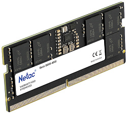 Память DDR5 8GB 4800MHz Netac NTBSD5N48SP-08 Basic RTL Gaming PC5-38400 CL40 SO-DIMM 262-pin 1.1В original Intel Ret