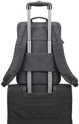 Рюкзак для ноутбука 15.6" Riva 8861 черный полиуретан/полиэстер (8861 BLACK)