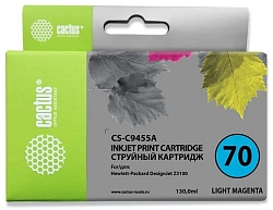 Картридж струйный Cactus CS-C9455A №70 св.пурп.пигм. (130мл) для HP DJ Z3100 с чипом