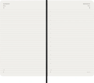 Ежедневник Moleskine CLASSIC SOFT Large 130х210мм 400стр. мягкая обложка черный