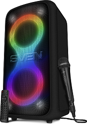 Колонка порт. Sven PS-1000 черный 160W 1.0 BT/3.5Jack 10м 8000mAh (SV-022686)