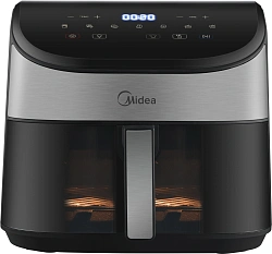 Аэрогриль Midea MAF-CY55WK 5.5л 2250Вт черный/серебристый