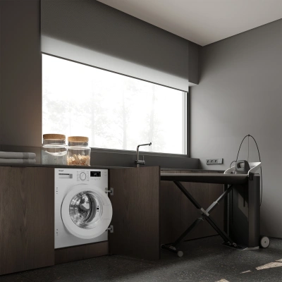 Стиральная машина Weissgauff WMI 6147 Inverter Steam класс:A+++ загрузка до 7кг отжим:1400об/мин белый инвертер