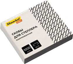 Скобы для степлера 23/13 Silwerhof DAILY оцинкованные кор.карт. (упак.:1000шт.)