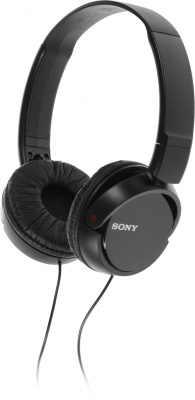 Гарнитура накладные Sony MDR-ZX110AP 1.2м черный проводные оголовье (MDR-ZX110AP/B)
