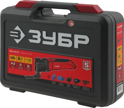 Многофункциональный инструмент Зубр МФИ-400 КН 400Вт красный/черный