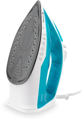 Утюг Vitek VT-8336 2400Вт белый/бирюзовый