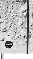 Блокнот Moleskine LIMITED EDITION NASA-INSPIRED SKBOXL7063S1 Large 130х210мм 176стр. линейка подар.кор. серебристый Moon