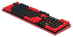 Клавиатура A4Tech B820N черный/красный USB for gamer LED (B820N ( BLACK + RED)) кабель 1.8м