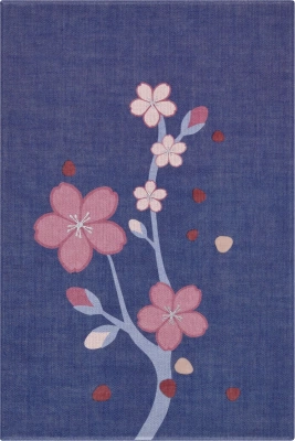 Блокнот Moleskine LIMITED EDITION SAKURA LESU08QP062BOX 130х210мм обложка текстиль 176стр. нелинованный подар.кор. синий 2025