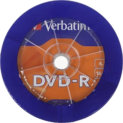 Диск DVD-R Verbatim 4.7Gb 16x wagon wheel (50шт) (43731)
