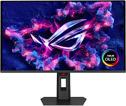 Монитор Asus 27" ROG Strix XG27AQDNG черный QD OLED LED 16:9 HDMI глянцевая HAS Piv 450cd 178гр/178гр 2560x1440 360Hz FreeSync Premium Pro DP QHD USB 6.1кг