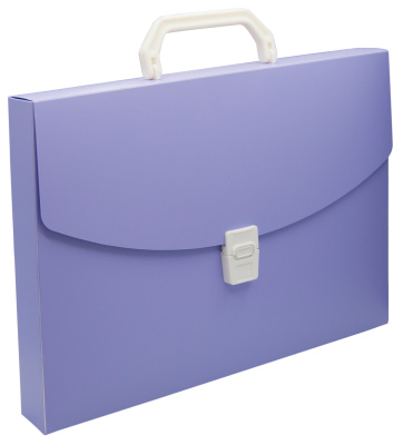 Портфель Бюрократ Pastel PASTPP01VIO 1 отдел. A4 пластик 0.7мм фиолетовый