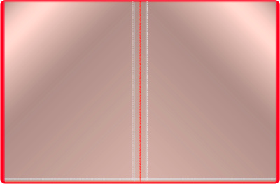 Папка с 20 прозр.вклад. Бюрократ -BPV20RED A4 пластик 0.6мм торц.карм с бум. встав красный