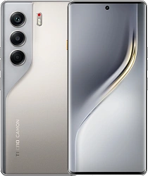 Смартфон Tecno Camon 40 Pro 5G 256Gb 12Gb титановый моноблок 3G 4G 2Sim 6.78" 1080x2436 Android 15 50Mpix 802.11 a/b/g/n/ac/ax NFC GPS GSM900/1800 GSM1900 Protect FM