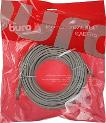 Патч-корд Buro UTP-5E-30M-G-LSZH 1Гбит/с UTP 4 пары cat.5E 30м серый RJ-45 (m)-RJ-45 (m)