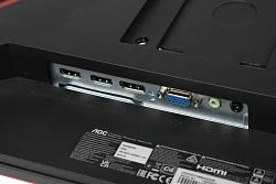 Монитор AOC 23.8" Gaming 24G2SAE черный/красный VA LED 1ms 16:9 HDMI M/M матовая 350cd 178гр/178гр 1920x1080 165Hz FreeSync Premium VGA DP FHD 5.6кг