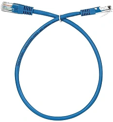 Патч-корд Premier ANP511_0.5M_B UTP 4 пары cat.5E CCA molded 0.5м синий outdoor RJ-45 (m)-RJ-45 (m)