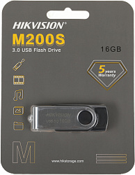 Флеш Диск Hikvision 16GB M200S Hiksemi HS-USB-M200S/16G/U3 USB3.0 серебристый/черный