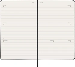Еженедельник Moleskine CLASSIC WKLY Large 130х210мм 144стр. черный