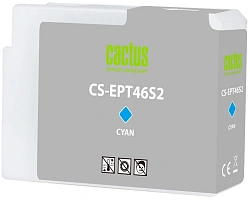 Картридж струйный Cactus CS-EPT46S2 T46S2 голуб.пигм. (30мл) для Epson SureColor SC-P700 с чипом