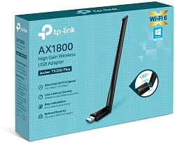 Сетевой адаптер Wi-Fi TP-Link Archer TX35U Plus AX1800 USB 3.0 (ант.внеш.несъем.) 1ант.