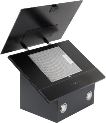 Вытяжка каминная Elikor Жемчуг 60П-700-Е4Д антрацит/черное стекло управление: сенсорное (1 мотор)