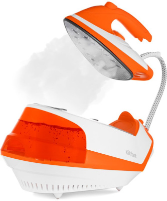 Парогенератор Kitfort КТ-9135 2000Вт оранжевый/белый